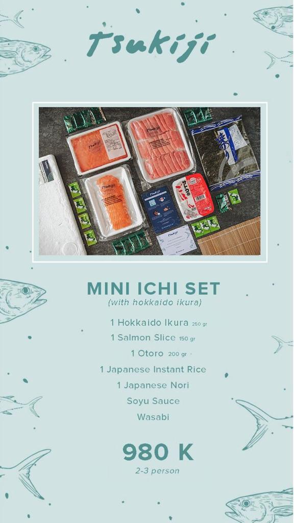 Mini Ichi Set with Hokkaido Ikura