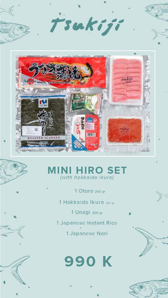 Mini Hiro Set with Hokkaido Ikura